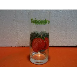 6 VERRES TEISSEIRE  FRAISE HT 13.50CM