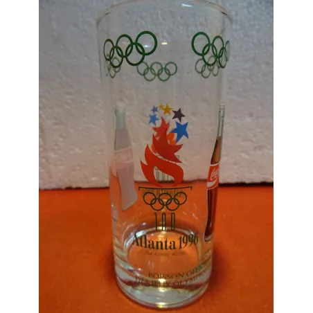 1 VERRE COCA-COLA JEUX OLYMPIQUES  ATLANTA  1996 HT 13.50CM