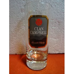 6 VERRES CLAN CAMPBELL 22CL HT 13CM