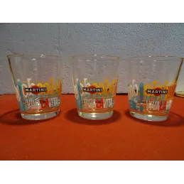 3 VERRES MARTINI COLLECTOR HT 8.80CM