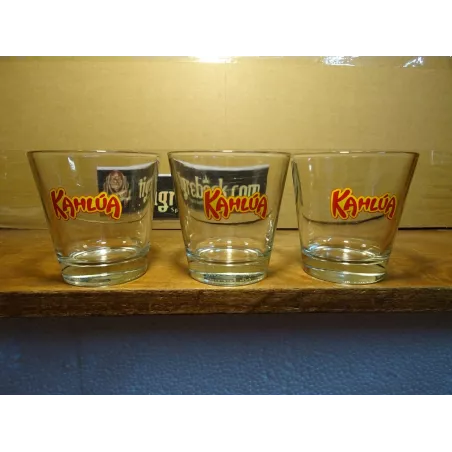 3 VERRES KALUA 17CL  HT 8.20CM