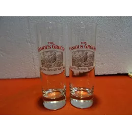 2 VERRES THE FAMOUS GROUSE 22CL HT.15.20CM