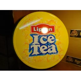 PLATEAU LIPTON EN TOLE DIAMETRE 35CM  REBORD 5CM