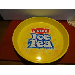 PLATEAU LIPTON EN TOLE DIAMETRE 35CM  REBORD 5CM