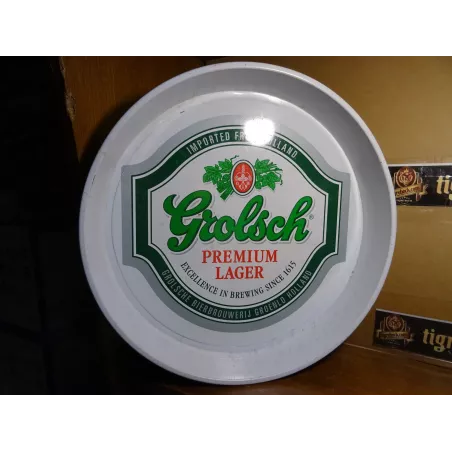 PLATEAU GROLSCH EN TOLE DIAMETRE 33CM REBORD 4.50CM N°2