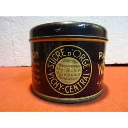 BOITE SUCRE D'ORGE VICHY  CENTRAL HT 8CM DIAMETRE 10.50CM