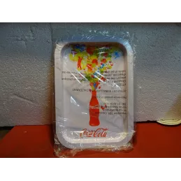 PLATEAU COCA-COLA  BLANC  30CM X21CM