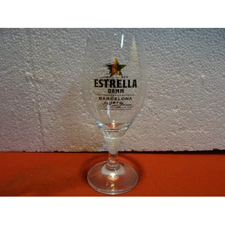 6 VERRES ESTRELLA  DAMM 25CL HT. 17.50CM