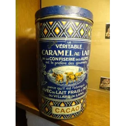 BOITE DE BONBON   LE VERITABLE  CARAMEL AU LAIT DE LA CONFISERIE DES ALPES