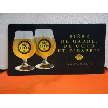 TAPIS BIERE CH'TI 41.50CM X22CM