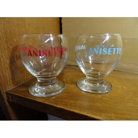 2 VERRES ANISETTE  17CL HT.9CM