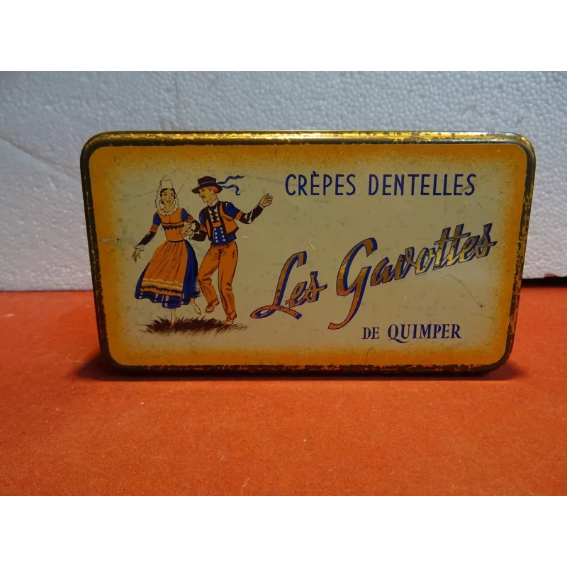 BOITE CREPES DENTELLES LES GAVOTTES DE QUIMPER 18.50CM X10.50CM X4.70CM -  Tigrebock