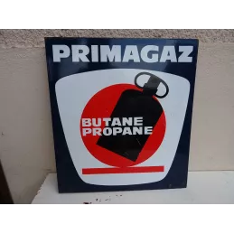 PLAQUE EMAILLEE PRIMAGAZ DOUBLE FACE  50CM X45CM