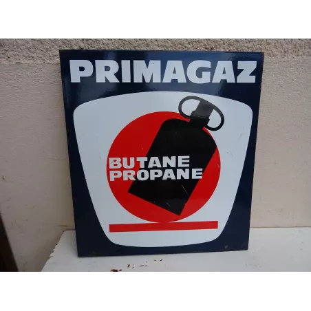 PLAQUE EMAILLEE PRIMAGAZ DOUBLE FACE  50CM X45CM