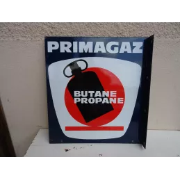 PLAQUE EMAILLEE PRIMAGAZ DOUBLE FACE  50CM X45CM