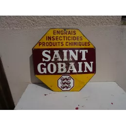 PLAQUE EMAILLEE ENGRAIS  SAINT GOBAIN  48CMX 48CM