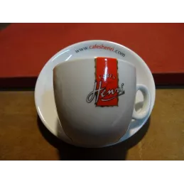 6 TASSES A CAFE HENRI + 6 SOUS TASSES