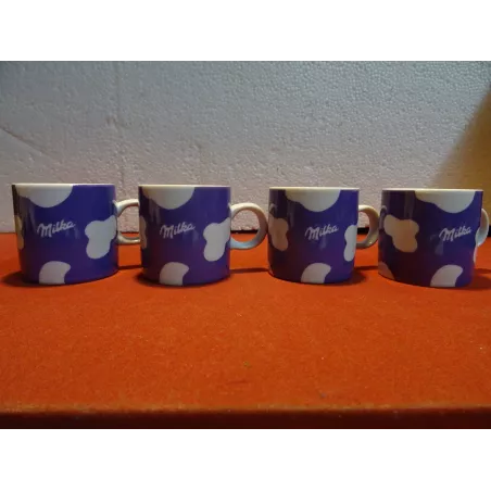 4 TASSES MILKA  HT 6CM