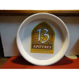 PLATEAU EN TOLE LES 13 APOTRES  DIAMETRE 34CM REBORD 5CM