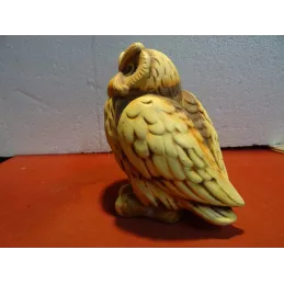 CHOUETTE EN TERRE CUITE  9CM X13CM