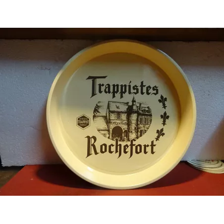 PLATEAU TRAPPISTES  ROCHEFORT EN TOLE   DIAMETRE 34CM