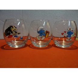 3 VERRES LES SCHTROUMPFS...