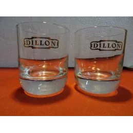 2 VERRES RHUM DILLON 15CL...