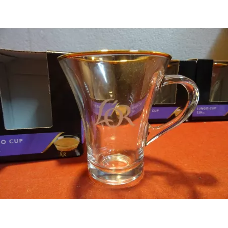 4 TASSES A CAFE L'OR  15CL  HT 9CM