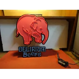 ENSEIGNE LUMINEUSE  DELIRIUM  40CM X30CM