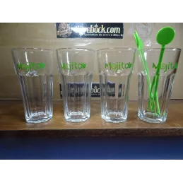4 VERRES MOJITO  30CL  HT 14.70CM
