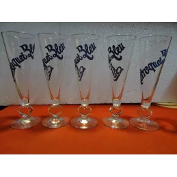 5 VERRES PERROQUET BLEU...