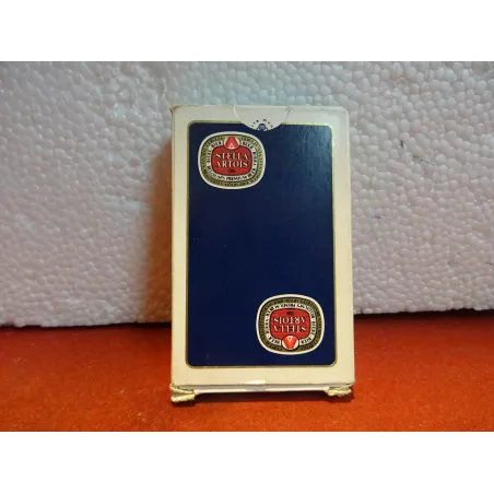 1 JEU DE 52 CARTES STELLA ARTOIS  ETUI BLEU