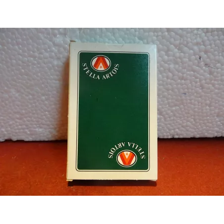 1 JEU DE 32 CARTES STELLA ARTOIS ETUI VERT