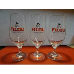 3 VERRES FILOU 25/33CL HT 20.70CM