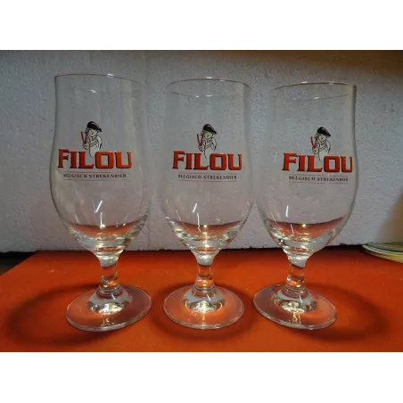 3 VERRES FILOU 25/33CL HT 20.70CM