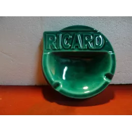 CENDRIER  RICARD VERT  DIAMETRE 19.50CM