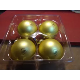 4 BOULES DE NOEL LEFFE...