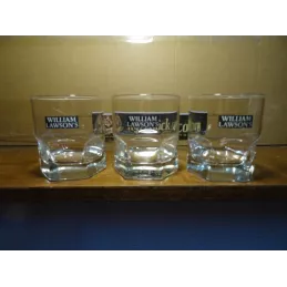 3 VERRES WILLIAM LAWSON'S 25CL HT.8.80CM