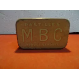 BOITE  M B C  PASTILLES ANTISEPTIQUES  8.20CM X5CM X2.3CM