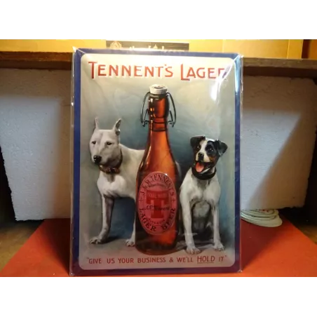 TOLE BOMBEE TENNENT'S LAGER BER  40CM X30CM