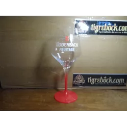 1 VERRE RODENBACH 25CL PIED ROUGE HT 21CM