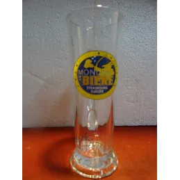 1 CHOPE  MONDIAL DE LA BIERE  STRASBOURG EUROPE  25CL HT.18.30CM