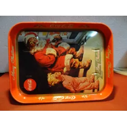 PLATEAU COCA-COLA  PERE NOEL  27CM X21CM