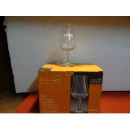 6 VERRES COGNAC MARTEL  13CL  HT 13.20CM