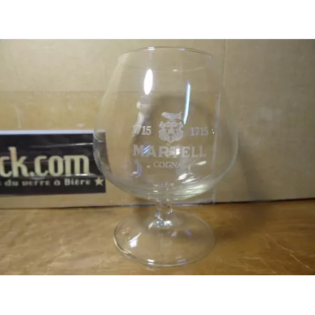 6 VERRES COGNAC MARTEL 12/15CL  HT 10.50CM