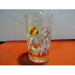 VERRE A MOUTARDE  LES 101 DALMATIENS  HT 9.90CM