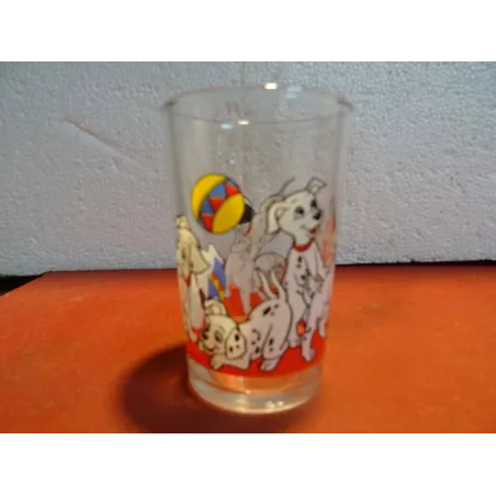 VERRE A MOUTARDE  LES 101 DALMATIENS  HT 9.90CM