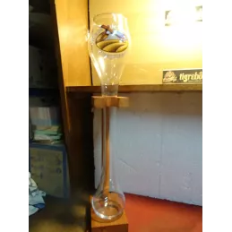 1 VERRE QUEUE DE CHARRUE  49CM  1 LITRE