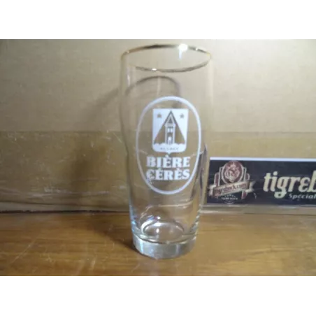 VERRE BIERES CERES  ALSACE 25CL HT.14CM