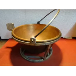 MARMITE EN CUIVRE  DIAMETRE 26CM HT.15CM
